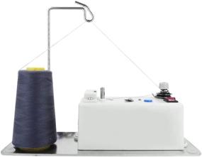 img 3 attached to 🧵 Electric Bobbin Winder for Sewing Machine Embroidery Floss Organizer - Automatic Thread Spool Stand (Excludes Fixing Bracket Accessories)