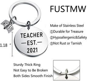 img 2 attached to 🎓 2021 Teacher Graduation Keychain: Perfect Gift for New and Future Teachers