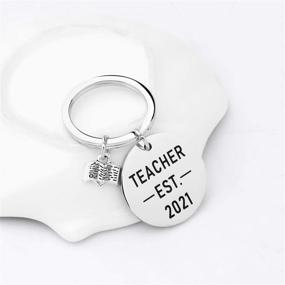 img 1 attached to 🎓 2021 Teacher Graduation Keychain: Perfect Gift for New and Future Teachers