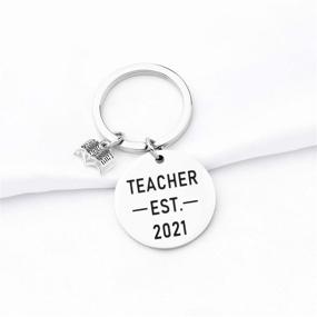 img 3 attached to 🎓 2021 Teacher Graduation Keychain: Perfect Gift for New and Future Teachers