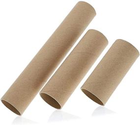 img 4 attached to 📦 Bountiful Bundle: 24-Pack of Brown Cardboard Tubes for DIY Crafts - Comes in 3 Sizes!