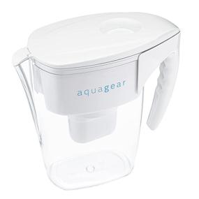 img 3 attached to 💧 Aquagear Water Filter Pitcher – Superior Protection from Lead, Chlorine, PFOA/PFOS, and Microplastics, Crystal Clear