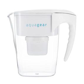 img 4 attached to 💧 Aquagear Water Filter Pitcher – Superior Protection from Lead, Chlorine, PFOA/PFOS, and Microplastics, Crystal Clear