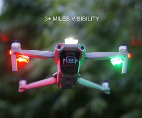 img 3 attached to 🚁 VIFLY Drone Strobe Light - Enhance FAA Night Flying Safety for DJI Mavic, Mini 2, Air 2S, Phantom, Inspire, Matrice - Anti-Collision Lighting (1pc Pack)