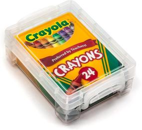 img 1 attached to Мелки Crayola 24 шт. в упаковке: включает в себя прозрачный ящик для карандашей Super Stacker Plastic!