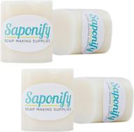 🧼 create gentle detergent-free glycerine soaps with 4lb goat's milk melt and pour soap base - now available from saponify! logo