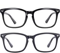 👓 maxjuli 2 pack очки для блокировки синего света: ультимативная защита для глаз для женщин и мужчин - идеальны для чтения на компьютере, игр, тв и телефонов (модель 6001) логотип