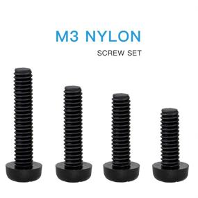 img 3 attached to 🔩 SZHKM M3 Nylon Bolts and Nuts Kit: 350PCS Black Plastic Hex Screws and Nuts Set - Durable M3 Nylon Hardware Assortment