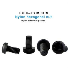 img 2 attached to 🔩 SZHKM M3 Nylon Bolts and Nuts Kit: 350PCS Black Plastic Hex Screws and Nuts Set - Durable M3 Nylon Hardware Assortment