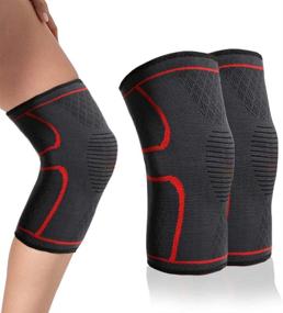 img 4 attached to Believe Simple 2 Pack Knee Straps: Ultimate Support for Active Sports & Pain Relief