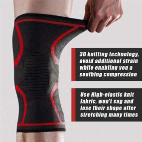 img 1 attached to Believe Simple 2 Pack Knee Straps: Ultimate Support for Active Sports & Pain Relief