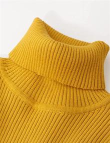 img 1 attached to Boyoo Turtleneck Knitted Sweater Pullover Boys' Clothing for Sweaters