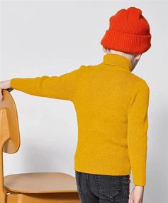 img 2 attached to Boyoo Turtleneck Knitted Sweater Pullover Boys' Clothing for Sweaters