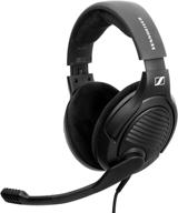 🎧 premium pc gaming headset: massdrop x sennheiser pc37x - noise-cancelling mic, over-ear open-back design, detachable cable, velour earpads [black] logo