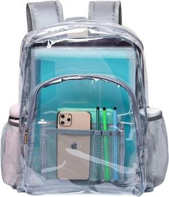 img 1 attached to 🎒 Transparent Reinforced Workplace Backpack - Vorspack Casual Daypacks