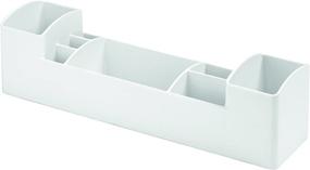 img 1 attached to IDesign BPA Free Plastic Bathroom Organizer