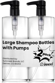 img 4 attached to Innovi Refillable Shampoo Conditioner Bottles