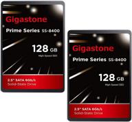 💥 gigastone 128 гб 2.5" внутренний ssd 2-pack, высокоскоростной sata iii 6гб/с 2.5 дюйма 7мм, твердотельный накопитель 3d nand с скоростью чтения до 550 мб/с логотип