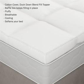 img 1 attached to Mattress Featherbed Cover Plush Lavish Home