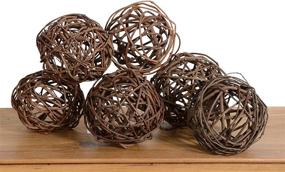 img 2 attached to 🏞️ Decorative Set of 6 Natural Vine Balls - 4 Inches Diameter - Ideal Bowl and Vase Filler
