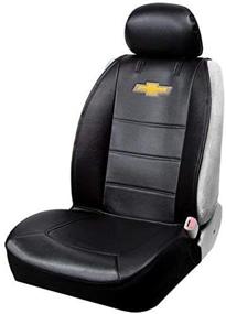 img 3 attached to Plasticolor Chevy Chevrolet Logo Universal Fit 3-Piece Car Seat Cover with Head Rest - Ideal for Cars, Trucks, and SUVs