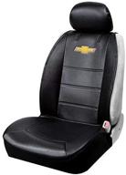 plasticolor chevy chevrolet logo universal fit 3-piece car seat cover with head rest - ideal for cars, trucks, and suvs logo