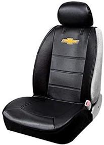 img 1 attached to Plasticolor Chevy Chevrolet Logo Universal Fit 3-Piece Car Seat Cover with Head Rest - Ideal for Cars, Trucks, and SUVs