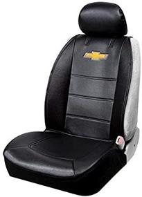 img 2 attached to Plasticolor Chevy Chevrolet Logo Universal Fit 3-Piece Car Seat Cover with Head Rest - Ideal for Cars, Trucks, and SUVs