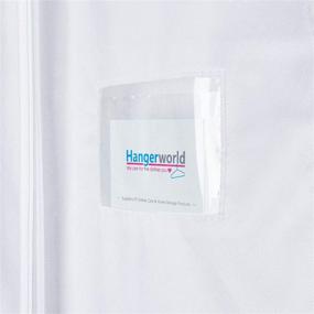 img 1 attached to HANGERWORLD Breathable Toddler Clothes Protector Storage & Organization