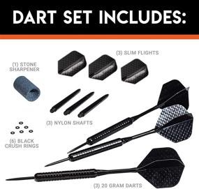 img 3 attached to 🎯 Franklin Sports Steel Tip Dart Set - Complete Game Room Package for Endless Family Fun with Friends