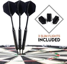 img 2 attached to 🎯 Franklin Sports Steel Tip Dart Set - Complete Game Room Package for Endless Family Fun with Friends