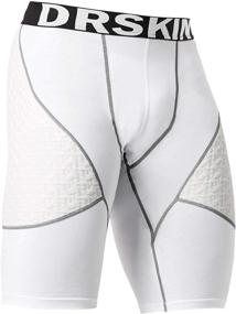 img 4 attached to 🏃 Stay Cool and Compressed with DRSKIN Compression Cool Dry Sports Tights Sliding Shorts