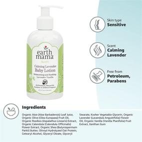 img 2 attached to 🌿 Nature's Soothing Touch: Earth Mama Calming Lavender Baby Lotion with Organic Calendula, 8 Fl Oz