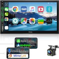 🚗 hieha bluetooth car stereo with apple carplay & android auto - 7 inch touchscreen, gps, rear view camera, and more! logo