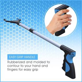 img 3 attached to 🔍 FitPlus Premium Grabber Reacher Tool with Magnet - 32 Inch Lightweight Extra Long Handy Trash Claw Grabber for Elderly