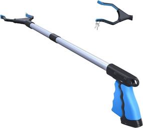 img 4 attached to 🔍 FitPlus Premium Grabber Reacher Tool with Magnet - 32 Inch Lightweight Extra Long Handy Trash Claw Grabber for Elderly