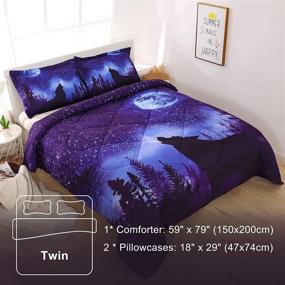 img 3 attached to ENCOFT Galaxy Comforter Bedding Set with Pillowcases – Kids' Home Store