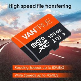 img 2 attached to 📹 Vantrue 128GB U3 microSDXC UHS-I: High-Performance Memory Card for Dash Cams, Body Cams, Action Cameras, and Surveillance & Security Cams