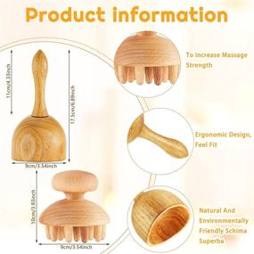 img 3 attached to 🌳 Набор массажной древесной терапии с деревянным ручным стаканом и наборами для капсульного массажа клетчатки для набора Мадеротерапии - инструменты для лимфодренажа и облегчения мышечной боли.