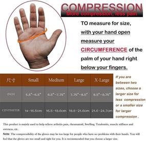 img 3 attached to 🧤 Copper Compression Gloves for Women and Men: Effective Pain Relief for Arthritis (Medium, Pair)