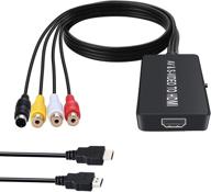 конвертер svideo в hdmi: адаптер rca в hdmi с поддержкой 1080p для пк, ноутбука, xbox, ps3, видеомагнитофона, dvd-проигрывателя логотип