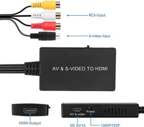 img 2 attached to Конвертер SVideo в HDMI: адаптер RCA в HDMI с поддержкой 1080P для ПК, ноутбука, Xbox, PS3, видеомагнитофона, DVD-проигрывателя