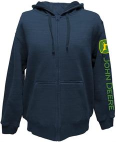 img 2 attached to John Deere Full Fleece Sweatshirt Oxford Xl