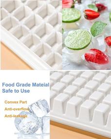 img 1 attached to Ice Cube Tray with Lid and Bin – 65 Mini Nuggets Ice Tray for Freezer, with Ice Container, Scoop, and Cover – Convenient Size Ice Bucket