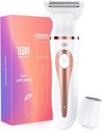 🪒 efficient electric razor for women: eeska cordless 2-in-1 shaver for face, legs, and underarm - wet and dry hair removal, portable bikini trimmer with ipx7 waterproof, type-c usb recharge logo