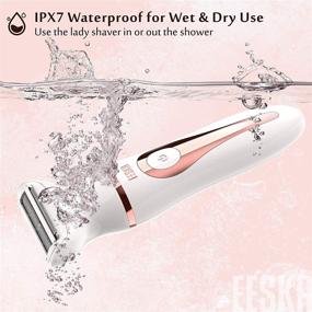 img 1 attached to 🪒 Efficient Electric Razor for Women: EESKA Cordless 2-in-1 Shaver for Face, Legs, and Underarm - Wet and Dry Hair Removal, Portable Bikini Trimmer with IPX7 Waterproof, Type-C USB Recharge