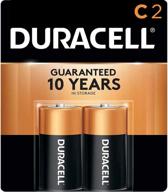 🔋 прочные щелочные батарейки duracell coppertop c: долговечные, универсальные батарейки типа c для дома и офиса - 2 штуки логотип