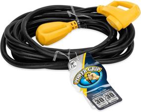 img 1 attached to 🔌 Camco (55191) 25' PowerGrip Heavy-Duty Outdoor 30-Amp RV Extension Cord - Extra Reach for Distant Power Outlets, Durable and Long-lasting