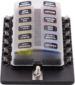 img 3 attached to 🚗 BlueFire 12 Way 30A 32V Fuse Box Board with LED Warning Light - Ideal for Car/Marine Boats