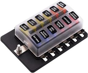 img 2 attached to 🚗 BlueFire 12 Way 30A 32V Fuse Box Board with LED Warning Light - Ideal for Car/Marine Boats